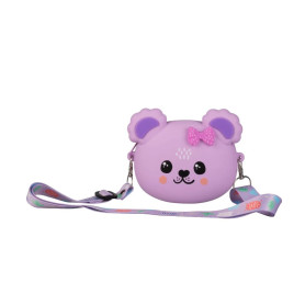 BORSETTA IN SILICONE C/TRACOLLA LILLA ALWAYS BAG COLOURBOOK
