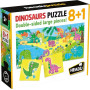 PUZZLE 8+1 DINOSAURS HEADU 