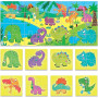 PUZZLE 8+1 DINOSAURS HEADU 