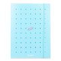 CARTELLINA A4 C/ELASTICO IN PPL PIN-IT SKY BLUE COLOURBOOK