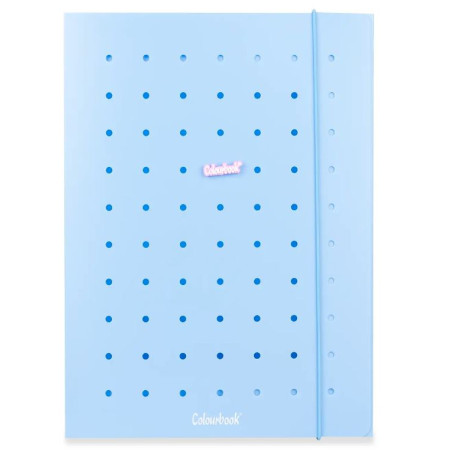 CARTELLINA A4 C/ELASTICO IN PPL PIN-IT ANGEL BLUE COLOURBOOK