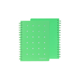 QUADERNO SPIRALATO PIN-IT 5MM VERDE COLOURBOOK