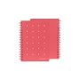 QUADERNO SPIRALATO PIN-IT 5MM ROSSO COLOURBOOK