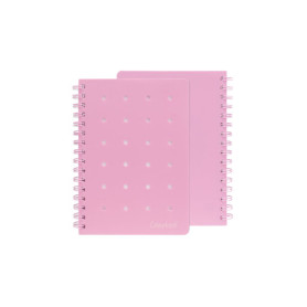 QUADERNO SPIRALATO PIN-IT ROSA 1RIGO COLOURBOOK