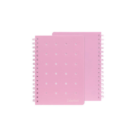 QUADERNO SPIRALATO PIN-IT ROSA 1RIGO COLOURBOOK