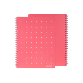 QUADERNO MAXI SPIRALATO PIN-IT 5MM ROSSO COLOURBOOK