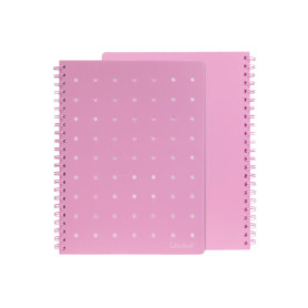 QUADERNO MAXI SPIRALATO PIN-IT 1RIGO ROSA COLOURBOOK