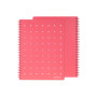 QUADERNO MAXI SPIRALATO PIN-IT 1RIGO ROSSO COLOURBOOK