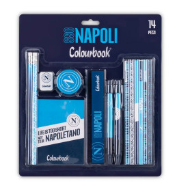 SET STATIONERY SSC NAPOLI CONF.14PZ COLOURBOOK