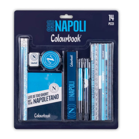 SET STATIONERY SSC NAPOLI CONF.14PZ COLOURBOOK