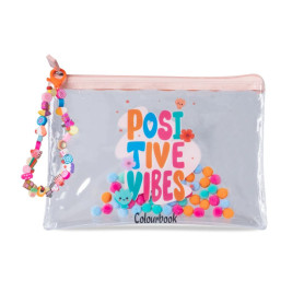 BUSTINA IN PVC SOFT BUBBLE POSITIVE VIBE COLOURBOOK
