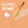 PENNA GEL LOVELY FRIENDS-LEONE LEGAMI