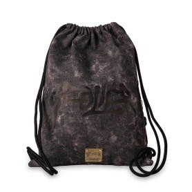 SACCA COULISSE GEOLIER BLACK DENIM COLOURBOOK