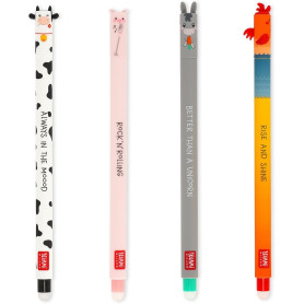 SET 4 PENNE CANCELLABILI GEL FARM SWEET LEGAMI