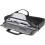 BORSA DUE MANICI MOLESKINE NERA CLASSIC