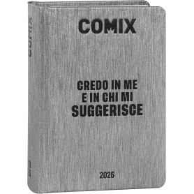 AGENDA 16 MESI COMIX MINI GEAR BLACK 