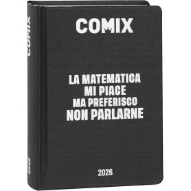 AGENDA 16 MESI COMIX MINI BLACK&SILVER 