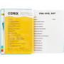 AGENDA 16 MESI COMIX MINI AZZURRO 