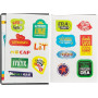 AGENDA 16 MESI COMIX STANDARD BLACK&SILV 