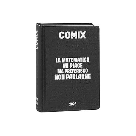 AGENDA 16 MESI COMIX STANDARD BLACK&WHIE 