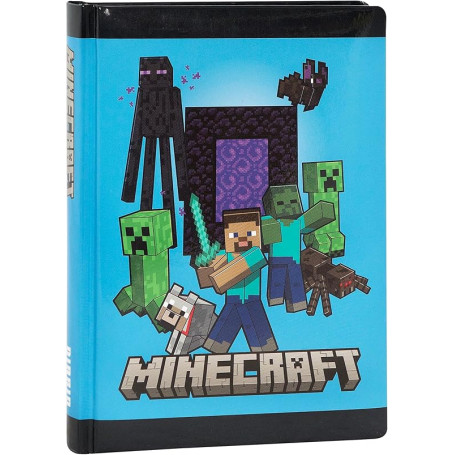DIARIO 12 MESI STANDARD MINECRAFT BLU PIXEL