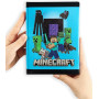 DIARIO 12 MESI STANDARD MINECRAFT BLU PIXEL