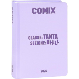 AGENDA 16 MESI COMIX STANDARD LILLA 