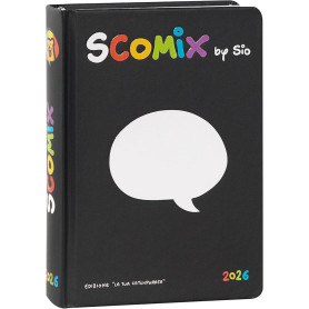 AGENDA 16 MESI MEDIUM SCOMIX BLACK 