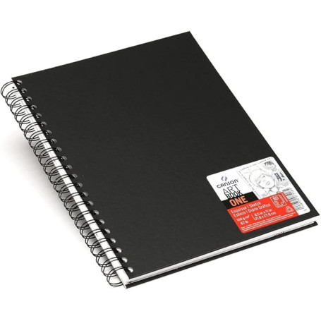 SKETCHBOOK CM21,6X27,9 GR.100 FG160 NERO CANSON