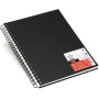SKETCHBOOK CM21,6X27,9 GR.100 FG160 NERO CANSON