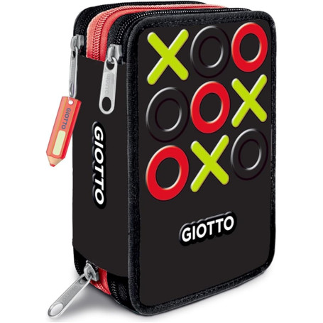 ASTUCCIO 3 ZIP GIOTTO TRIS NERO 