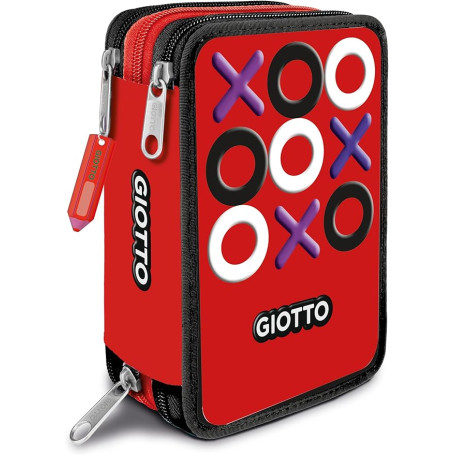 ASTUCCIO 3 ZIP GIOTTO TRIS ROSSO 