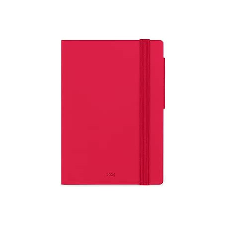 AGENDA 12 MESI GIORNALIERA SMALL ROSSO CM9,5X13,5 LEGAMI
