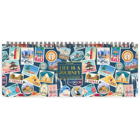 AGENDA 12 MESI PLANNER TRAVEL STICKERS LEGAMI
