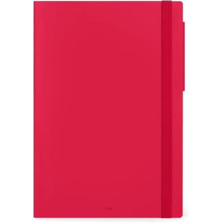 AGENDA 12 MESI GIORNALIERA LARGE ROSSA CM17X24 LEGAMI