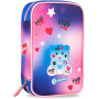ASTUCCIO 1ZIP COCCOLOTTI LOVE AZZURRO COLOURBOOK