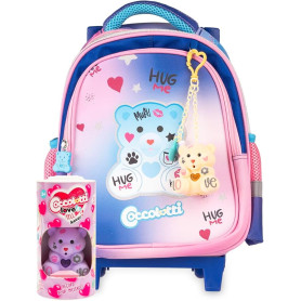 TROLLEY ASILO COCCOLOTTI LOVE AZZURRO COLOURBOOK