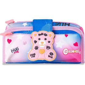 BUSTINA GRANDE 1ZIP COCCOLOTTI LOVE ROSA COLOURBOOK