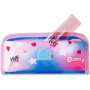 BUSTINA GRANDE 1ZIP COCCOLOTTI LOVE ROSA COLOURBOOK