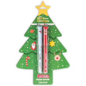 PENNA GEL CANCELLOTTA NATALE CONF.2PZ COLOURBOOK