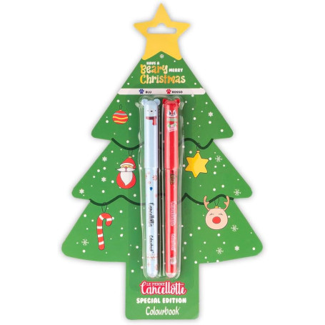 PENNA GEL CANCELLOTTA NATALE CONF.2PZ COLOURBOOK