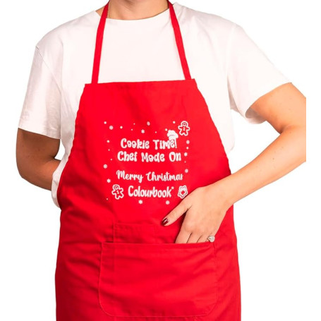 GREMBIULE COOKIE TIME NATALE COLOURBOOK 