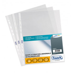 BUSTE FORATE 22X30 LINEAR FAVORIT IT CONF.50PZ LINEAR