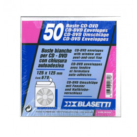 BUSTE BIANCHE  PER CD CONF.50PZ 