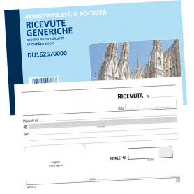 BLOCCO RICEVUTE GENERICHE F.TO 10X16,8 2 COPIE RIC