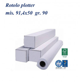 ROTOLO PLOTTER 91.4X50 GR. 90  F.50 