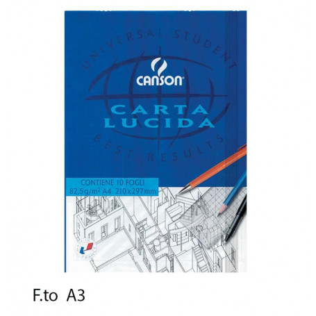 BLOCCO CARTA LUCIDA A/3 CANSON 