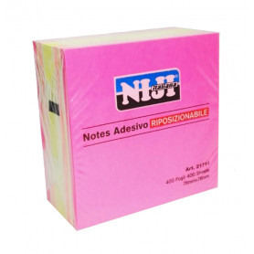 MEMOSTICK CUBO COLORATO NEON 76X76MM FG.400 NIJI