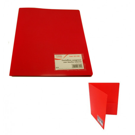 CARTELLINA CONGRESSI CON TASCHE INTERNE