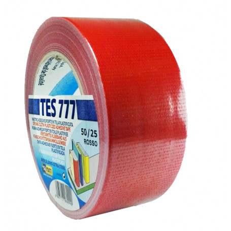 NASTRO ADESIVO TELATO 50X25 ROSSO SYROM 